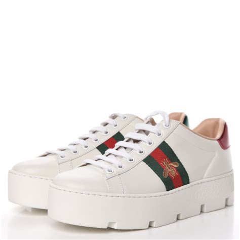 gucci platform sneakers women|embroidered sneakers gucci.